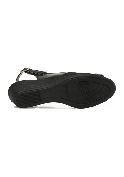 Polaris 166970.z6fx Siyah Kadın Düz Sandalet 000000000102250961 Siyah