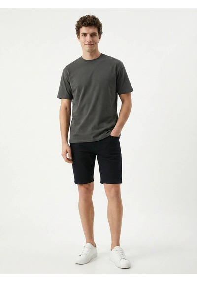 Loft Loose Fit Antrasit Erkek T-shirt Lf2040582