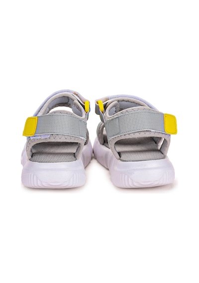 Kiko Kids Cırtlı Yürüyüş Erkek Çocuk Sandalet 2722-27 Gri - Sarı