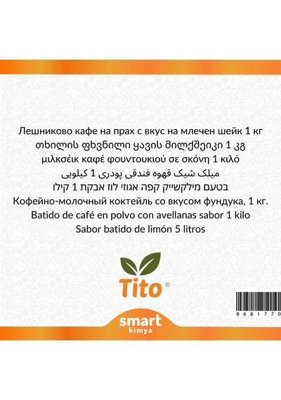 Toz Fındıklı Kahveli Milkshake Aroması 1 Kg