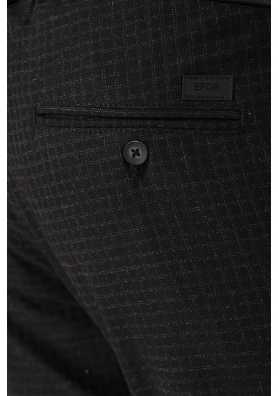 Efor P 1141 Slim Fit Siyah Klasik Pantolon Siyah
