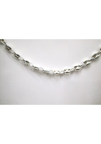Omar Silver Unisex Gemici Arpa 11Mm Gümüş Kolye Zincir