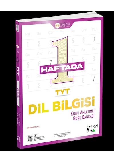 Üç Dört Beş 1 Haftada Tyt Dilbilgisi Konu Anlatımlı Soru Bankası Yeni