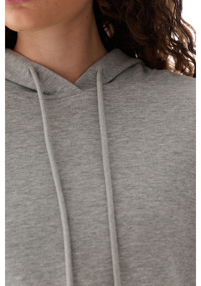 Penti Gri Oversize Kapüşonlu Sweatshirt Gri Melanj