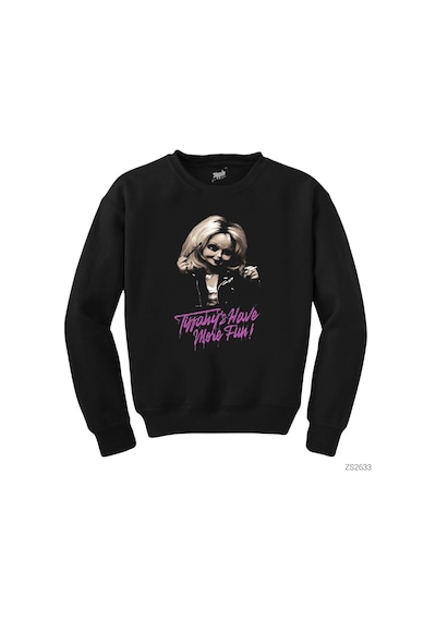 Chucky Tiffany Have More Fun Siyah Sweatshirt Siyah