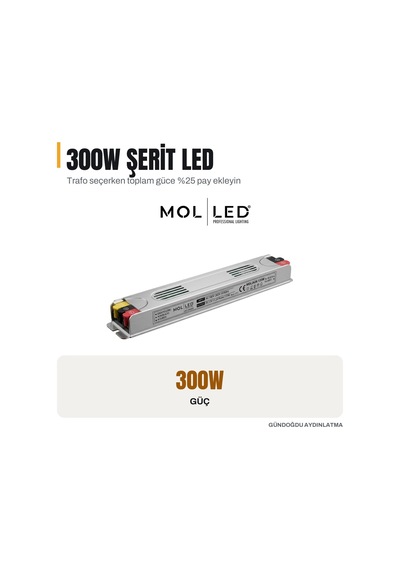 Molled Full Power Serisi 300w 24v Slim Led Driver - Mol2634