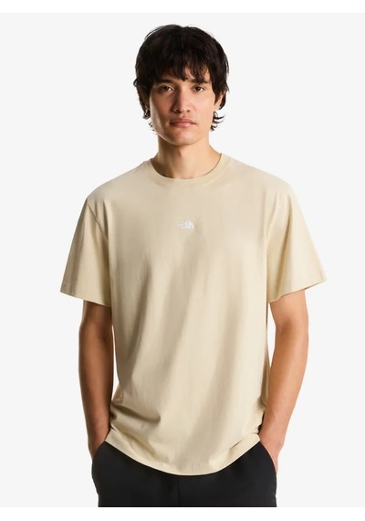 The North Face Nf0a8gqe-dom Essential Center Logo Relaxed Short Erkek T-shirt Bej