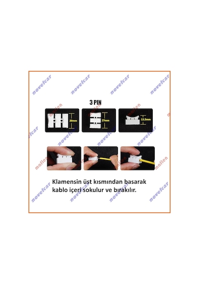 10Adet-Maflen Hızlı Ve Kolay Kablo Birleştirme Klamensi 3Lü-S2924