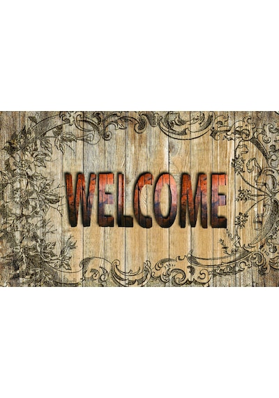 Kauçuk Welcome Yazılı İç Ve Dış Kapı Önü Paspası 45x70