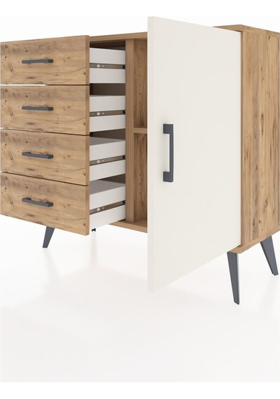 Arges Şifonyer Tek Raflı 4 Çekmeceli Tek Kapaklı 88x30x80 Çam-aytaşı/çam Aytaşı/çam Arges Şifonyer Tek Raflı 4 Çekmeceli Tek Kapaklı 88x30x80 Çam-aytaşı/çam Aytaşı/çam