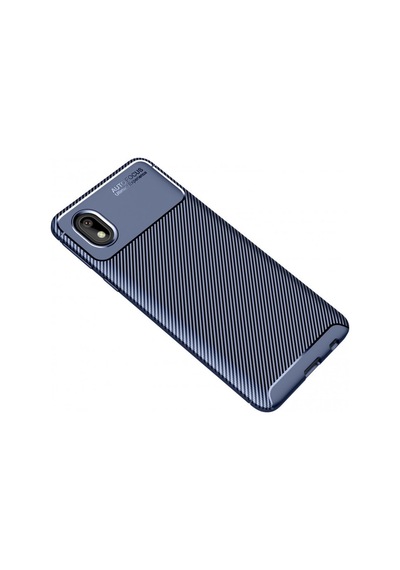 Samsung Galaxy  Uyumlu,  A01 Core Kılıf Auto Focus Karbon Kapak - Lacivert