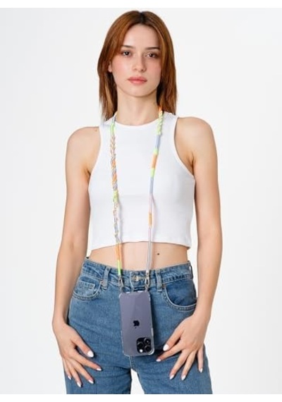 Daisy Rengarenk 110 Cm El Örgüsü Telefon Ve Çanta Askısı