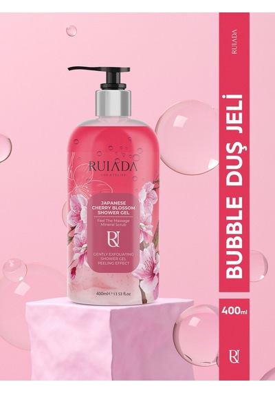 Japon Kiraz Çiçeği Bubble Duş Jeli 400 Ml. Japon Kiraz Çiçeği