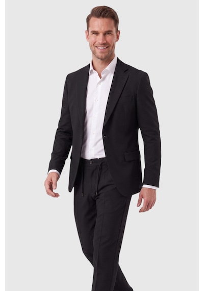Rizzup Erkek Siyah Slim Fit Likralı Gofre Kumaş Takım Elbise İpli Lastikli Pantolon 2602326 Rizzup Erkek Siyah Slim Fit Likralı Gofre Kumaş Takım Elbise İpli Lastikli Pantolon 2602326