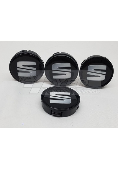 Jant Göbeği Seat 65/60 60Mm Yuva 4'Lü Set Siyah Plasto Damla