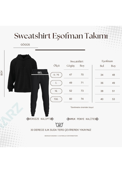 Uyguntarz Unisex Vintage Eşofman Takımı Mavi