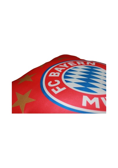 FC Bayern Münih 5. Yıldız Dekoratif Yastık 40x40 Taraftar Kırlent Yumuşak