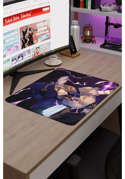 Lisa Genshin Impact Anime Oyuncu V4 - 48x40 Xl Gaming Mouse Pad Fare Altlığı