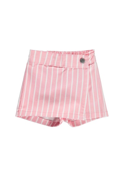 Civil Baby Çizgili Şort 6-18 Ay Etek - Pembe