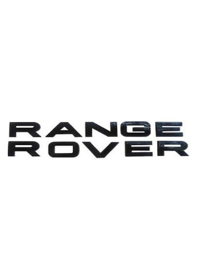 Autogp Lr Range Rover Kaput Veya Bagaj Yazısı Arması Harfleri Siyah 01 Etiket