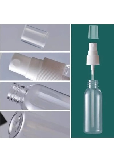 Şeffaf Sprey Şişesi Seti, 5 Li, 100 Ml Kapasiteli