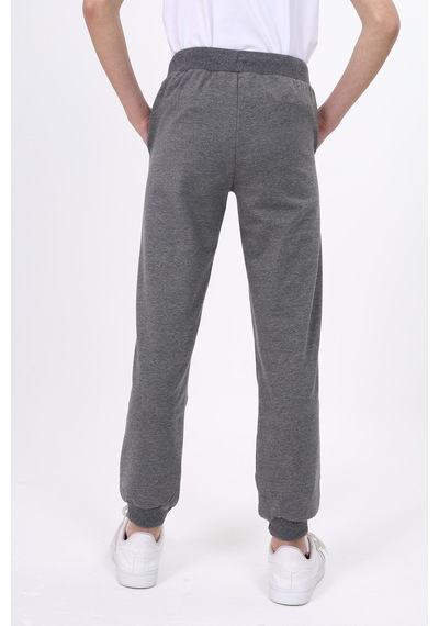 Kız Çocuk Baskılı Beli Paçası Ribanalı Cepli Basic Jogger Eşofman Altı 2 İplik Antrasit Melanj Kız Çocuk Baskılı Beli Paçası Ribanalı Cepli Basic Jogger Eşofman Altı 2 İplik Antrasit Melanj
