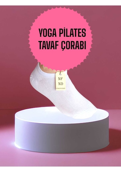 Enefendi 3 Çift Babet Çorap Görünmez Spor Yoga Pilates Kaymaz Silikon Taban 36-40 Siyah Beyaz Krem Dikişsiz Renkli