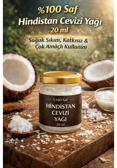Life %100 Saf Hindistan Cevizi Yağı 20 Ml Soğuk Sıkım & Çok Amaçlı Kullanım Diğer