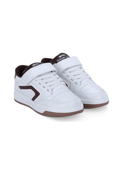 Slazenger Clash I Unisex Çocuk Beyaz / Bordo Günlük Spor Ayakkabısı Beyaz - Bordo