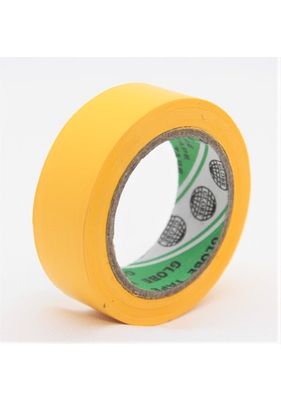 Globe Pvc Elektrik İzolasyon Bant "0.13x19x10yrds" Sarı 500'lü 1 Koli