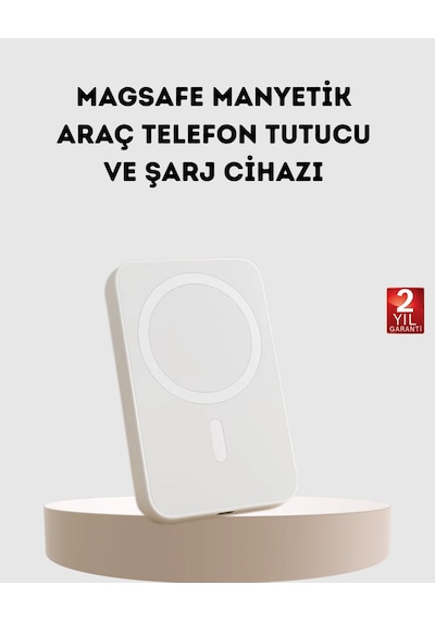 5000mah Manyetik Powerbank - Apple Uyumlu iPhone Serisi İçin Taşınabilir Kablosuz Şarj Cihazı