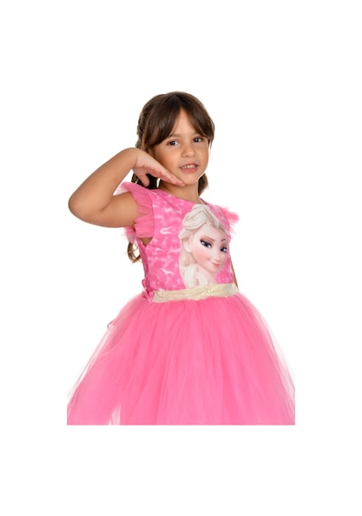 Mnk Baby & Kids Kız Çocuk Parti Kostüm Elbisesi M00674 Pembe