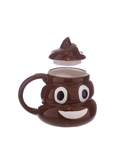 Kaka Emoji Kupa Bardak Tasarım Kupa Dekoratif Hediyelik Genel