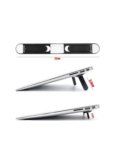 2 Kademeli Katlanabilir Laptop Standı Kendiliğinden Güçlü Yapışkanlı, Ergonomik Tablet Yükseltici Diğer