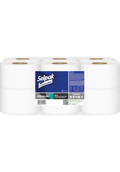 Selpak Professional Premium İçten Çekmeli Tuvalet Kağıdı 12 Rulo 120 M
