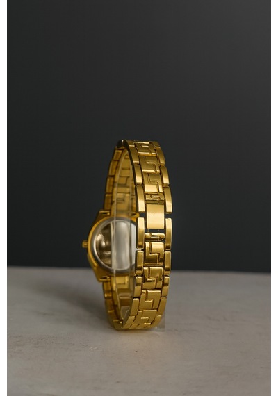 Lüks Minimal Metal Gold Renk Kol Saati Altın - 731207905 Şeffaf