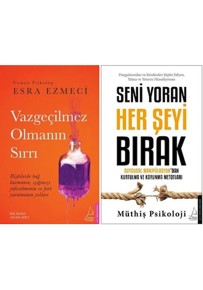 Vazgeçilmez Olmanın Sırrı + Seni Yoran Her Şeyi Bırak 2 Kitap Set