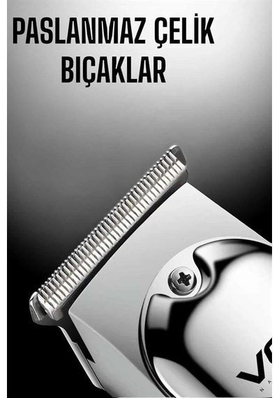 Tıraş Makinesi Paslanmaz Çelik Taraklı Güçlü Motor 1.5 Saat