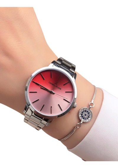 Daniel Klein Dk06255 Silver Kadın Kol Saati + Çelik Bileklik