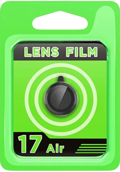 Newface Apple İphone 17 Air Raze Metal Kamera Lens - Siyah