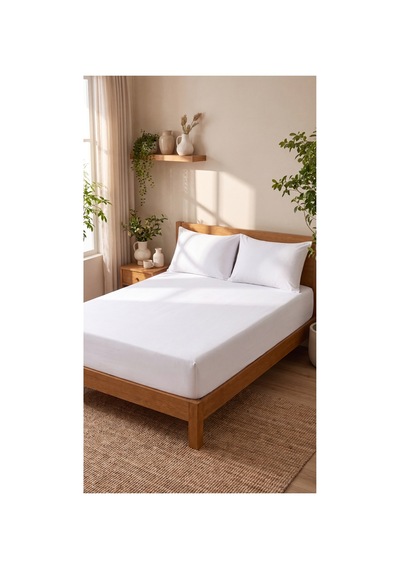 Çift Kişilik Lastikli Çarşaf Takımı 1 Lastikli Çarşaf 160 X 200 2 Yastık Kılıfı 50 X 70 Beyaz - 717411501 Beyaz Çift Kişilik Lastikli Çarşaf Takımı 1 Lastikli Çarşaf 160 X 200 2 Yastık Kılıfı 50 X 70 Beyaz - 717411501 Beyaz