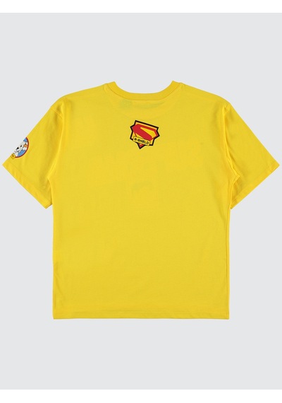 Superman Erkek Çocuk Tişört 10-13 Yaş Sarı
