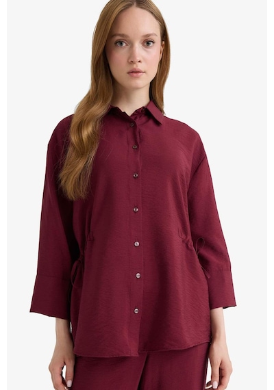 Defacto Bordo Kadın Gömlek F7187ax/br237 Bordo