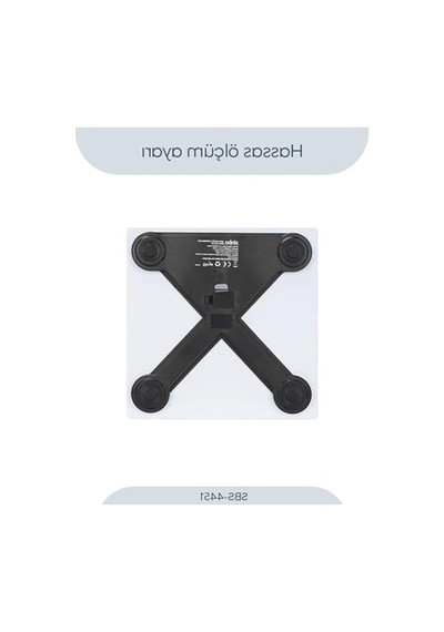 Dijital Cam Baskül, 180 Kg Kapasite Ve Lcd Ekran İle Hassas Tartım Açık Beyaz