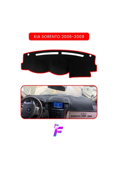 Kıa Sorento 2006-2009 Araca Özel Torpido Örtüsü Ön Göğüs Kılıfı Tam Koruma Oto Aksesuar Td9 Kırmızı