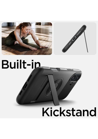 İphone 16 Plus İle Uyumlu Magsafe Kılıf Slim Armor Mag Fit Black - Acs08098