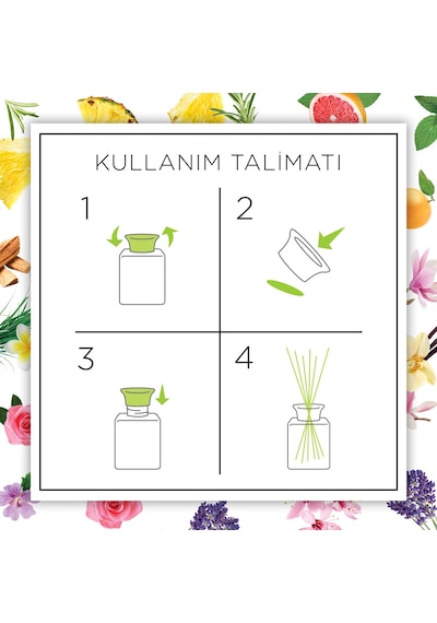 Air Wick Botanica Gül & Sardunya Tazeliği Çubuklu Oda Kokusu 80 ML