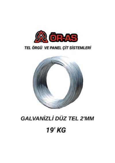 Galvanizli Tel - 19 Kg -2mm Bağlama Teli Paslanma Yapmaz