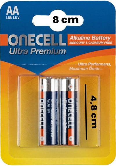 Ultra Premium Alkalin 1,5 V. 2'li Aa Boy Pil
