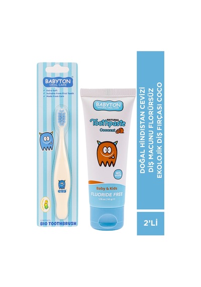 Set Hindistan Cevizi Diş Macunu Florürsüz-ekolojik Diş Fırçası Coco